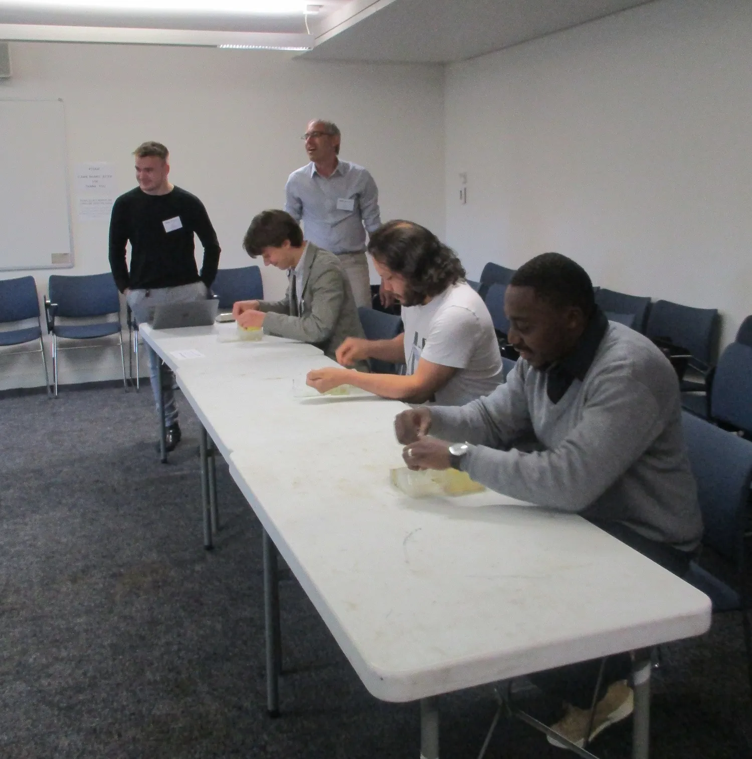 Image of participants taking part in the \"Lab Olympics\"