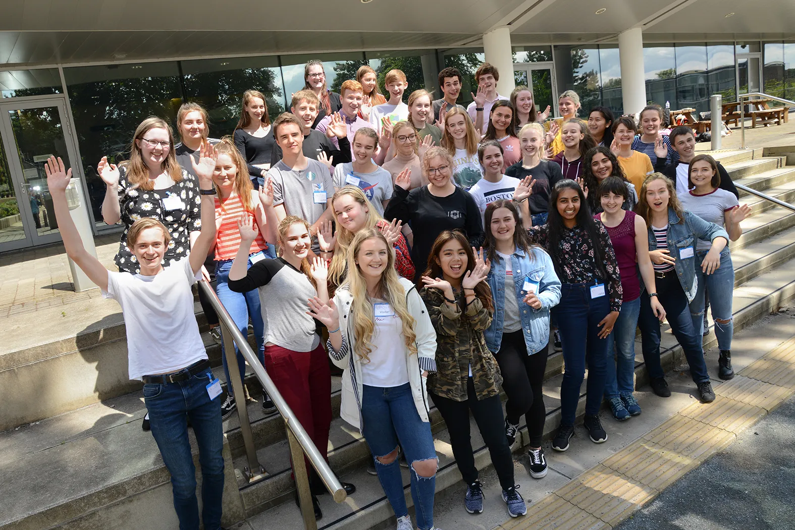 A group of pupils who took part in Science Insights