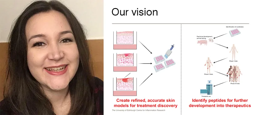 A picture of Jennifer Shelley and her vision for new tissue models and peptide-based eczema treatments